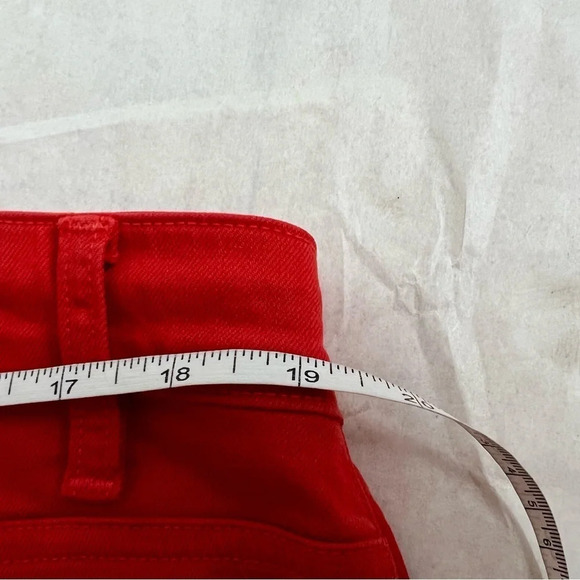Eileen Fisher red mid-rise skinny jeans size Organic Cotton Stretchy Size 16 - Picture 7 of 9